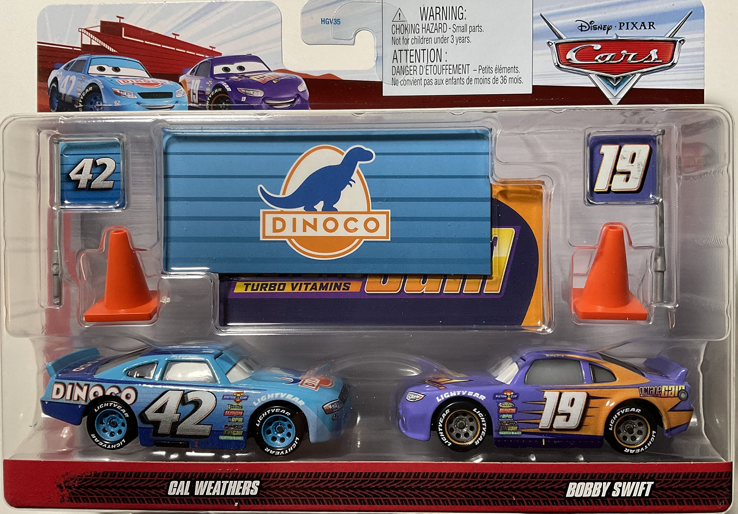 カーズ 3 Bobby Swift & Cal Weathers ミニカーセット Amazon.com: Disney Cars Toys 3 Bobby Swift & Cal Weathers Die-Cast